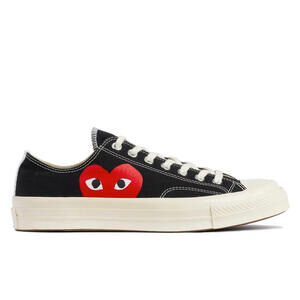CDG PLAY X CONVERSE Low Top Sneakers, Size W5, M3, $150 Retail, NIB